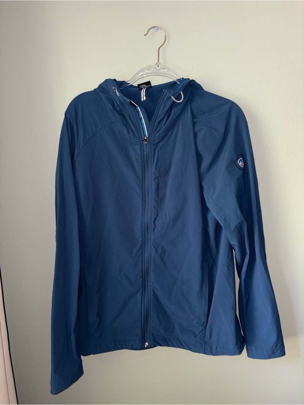 Kuhl Men's Deep Blue Hooded Windbreaker